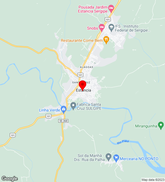 Mapa da localização