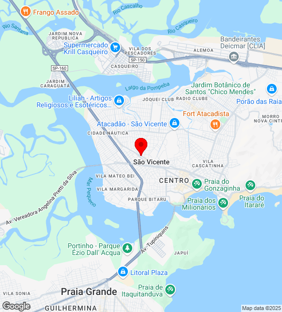 Mapa da localização