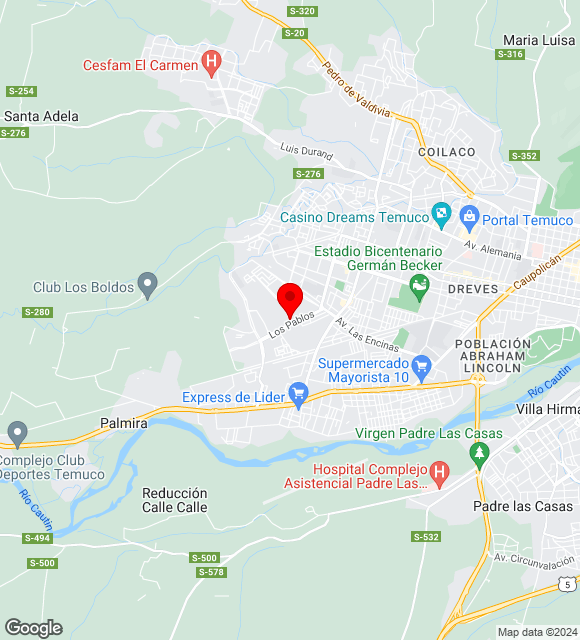 Mapa da localização