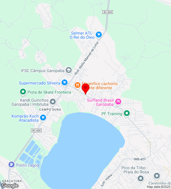 Mapa da localização
