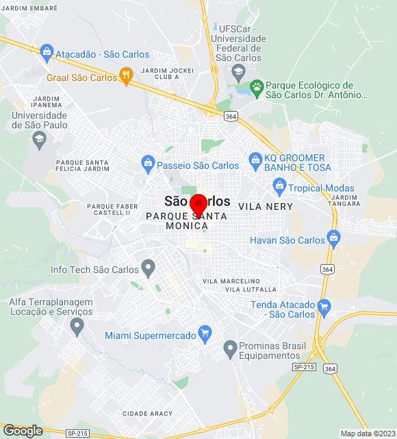 Mapa da localização