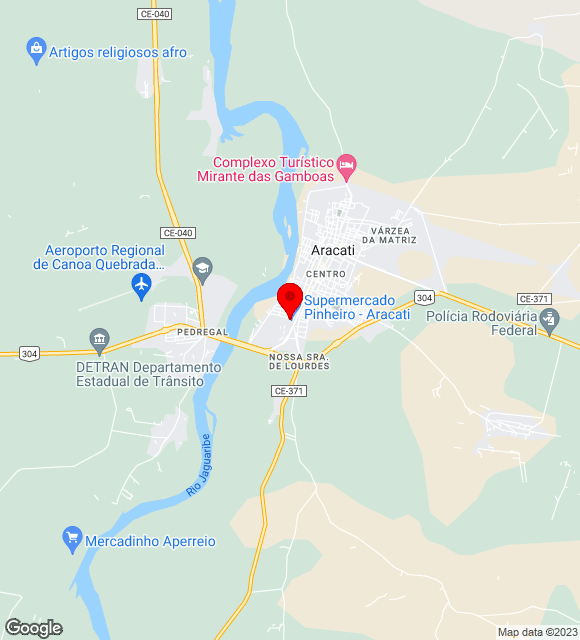Mapa da localização