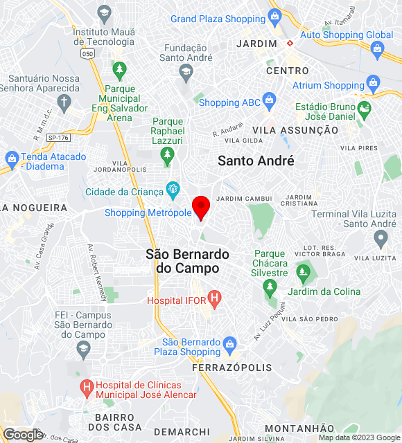 Mapa da localização