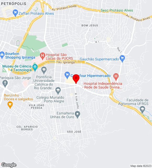 Mapa da localização