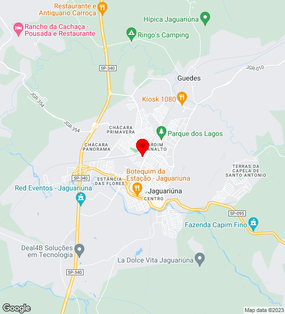 Mapa da localização