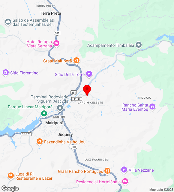 Mapa da localização