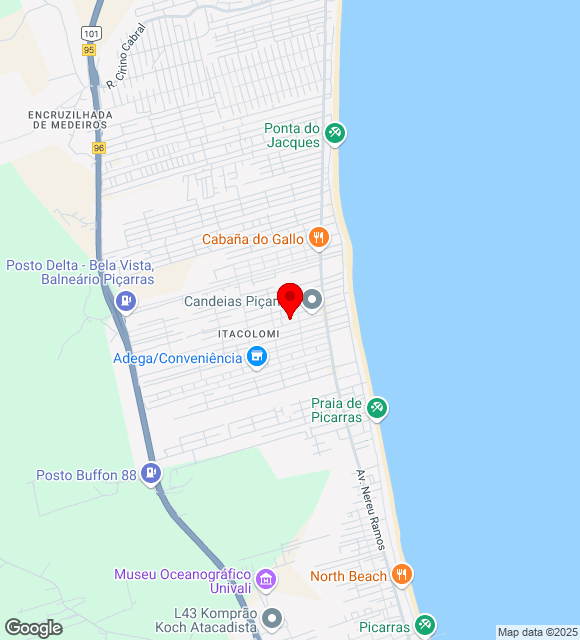 Mapa da localização