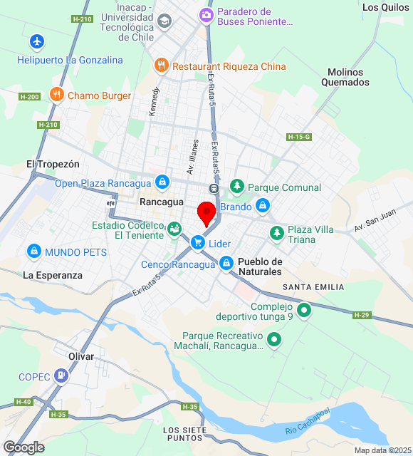 Mapa da localização