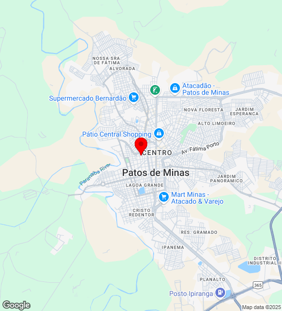 Mapa da localização