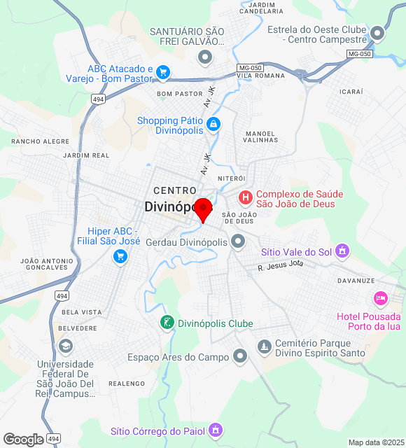 Mapa da localização