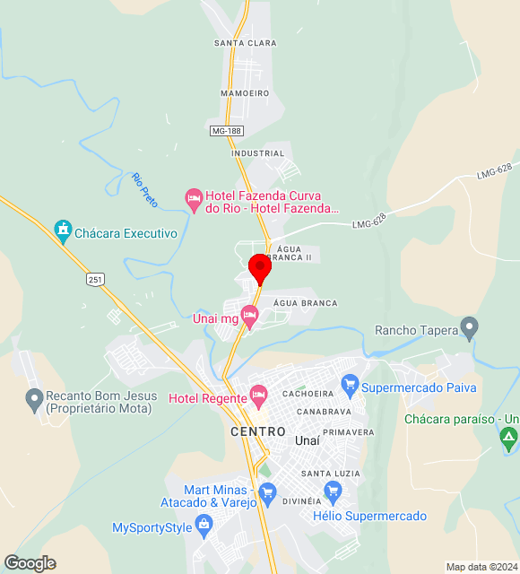 Mapa da localização