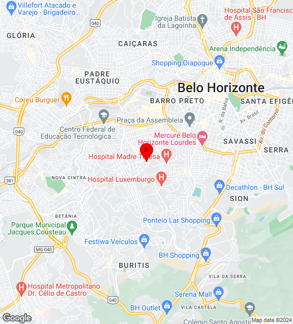 Mapa da localização