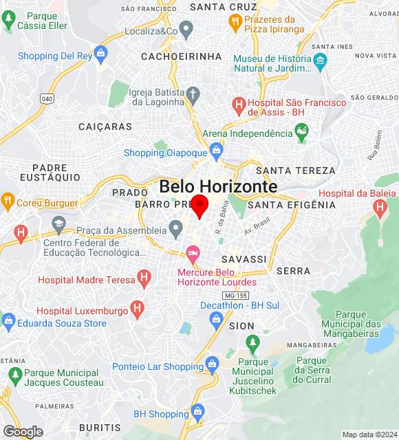 Mapa da localização
