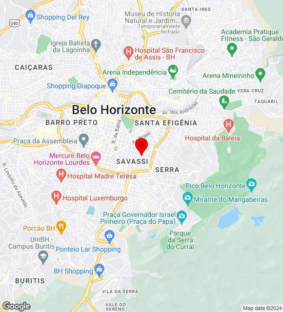 Mapa da localização