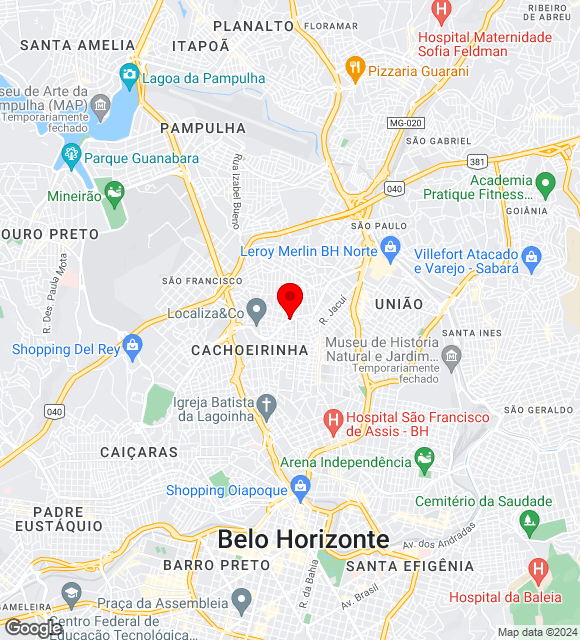 Mapa da localização