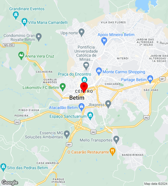 Mapa da localização