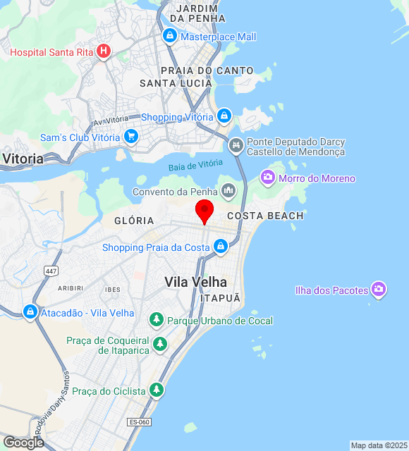 Mapa da localização