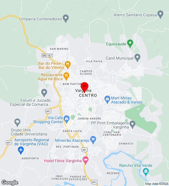 Mapa da localização