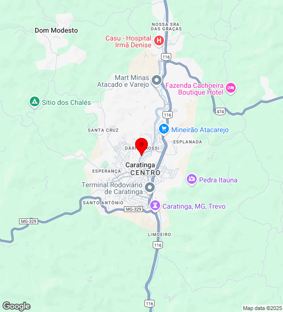 Mapa da localização