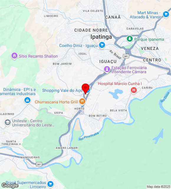 Mapa da localização