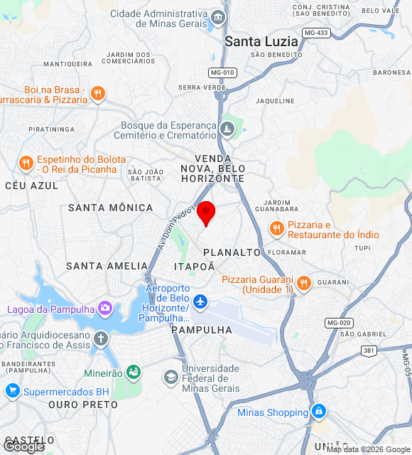 Mapa da localização