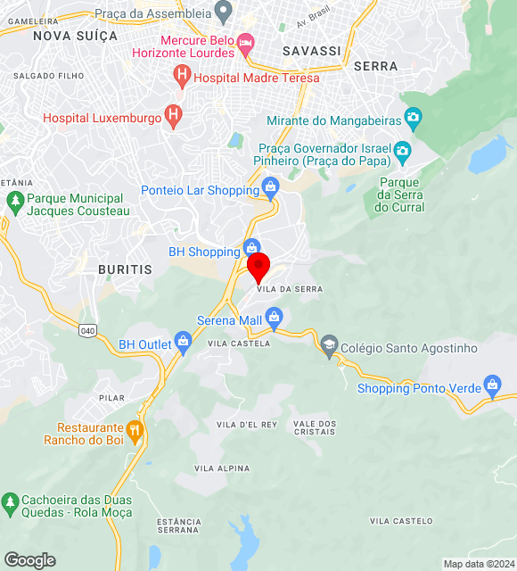 Mapa da localização