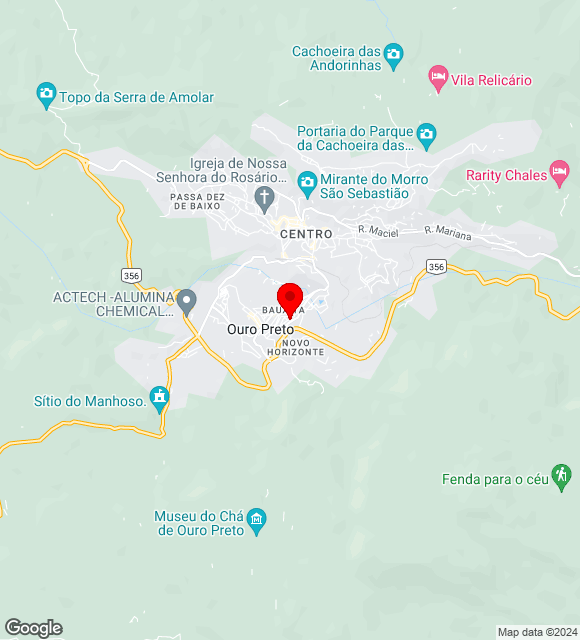 Mapa da localização