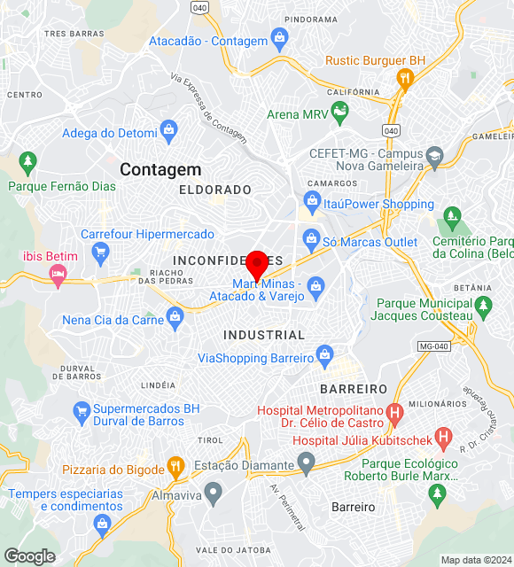 Mapa da localização