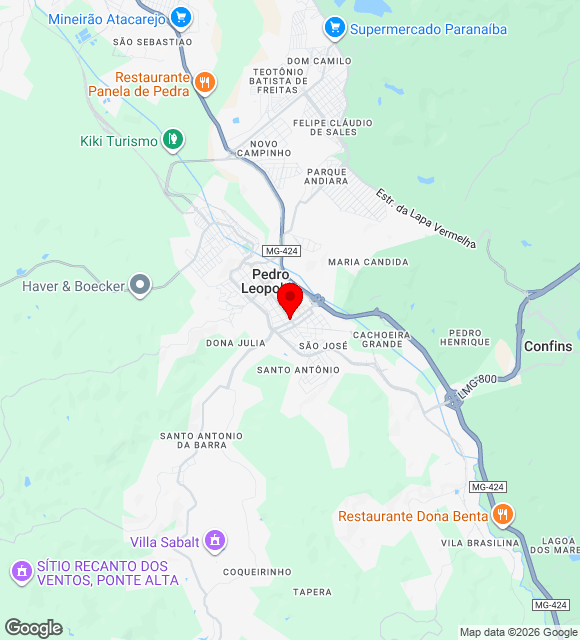 Mapa da localização
