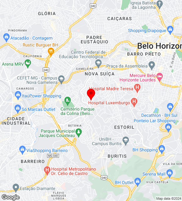 Mapa da localização
