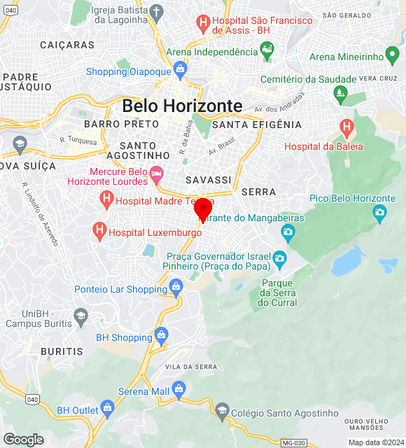 Mapa da localização