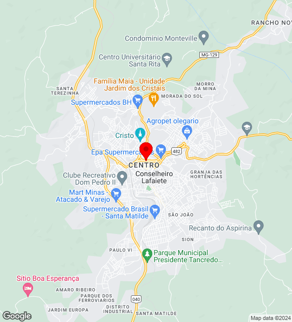 Mapa da localização