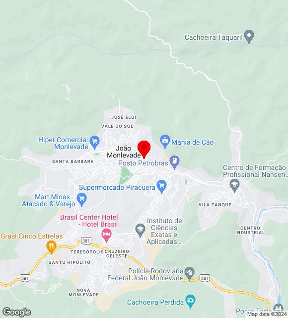 Mapa da localização