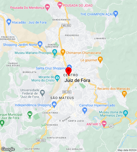 Mapa da localização