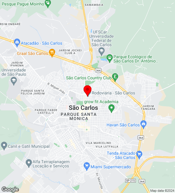 Mapa da localização