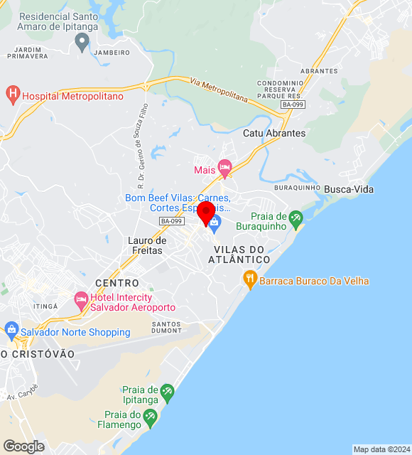 Mapa da localização