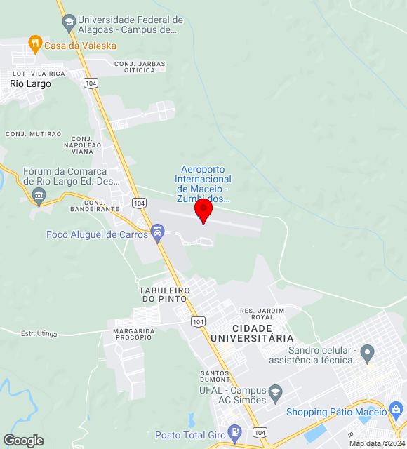 Mapa da localização
