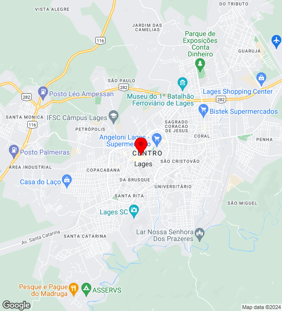 Mapa da localização