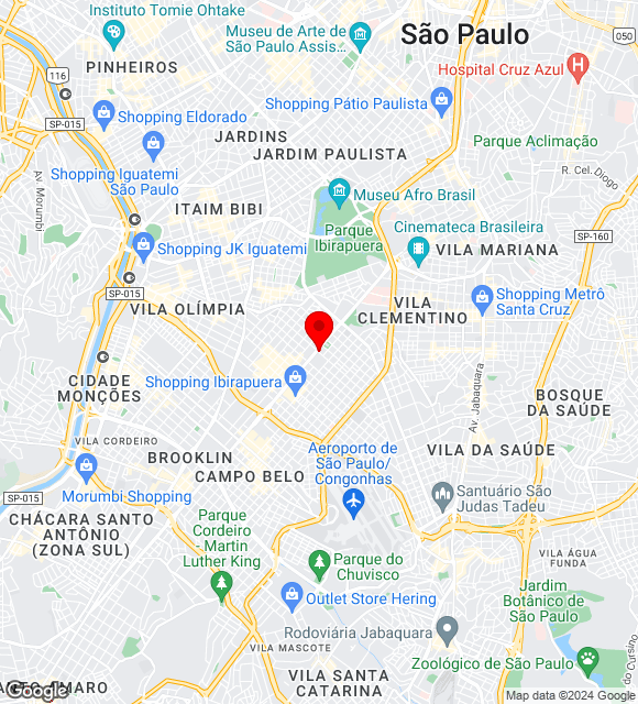 Mapa da localização