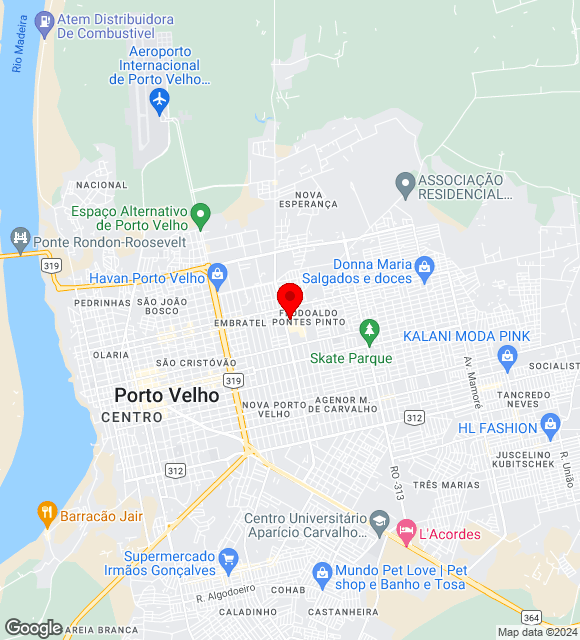 Mapa da localização