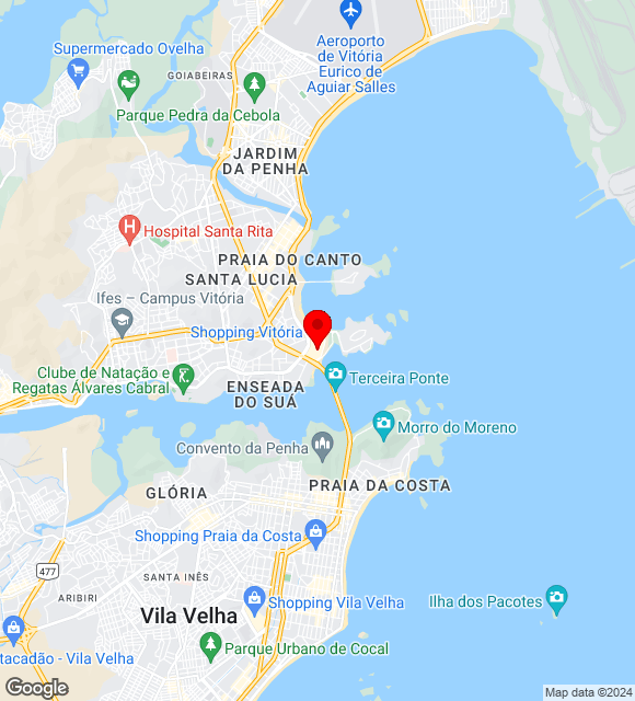 Mapa da localização