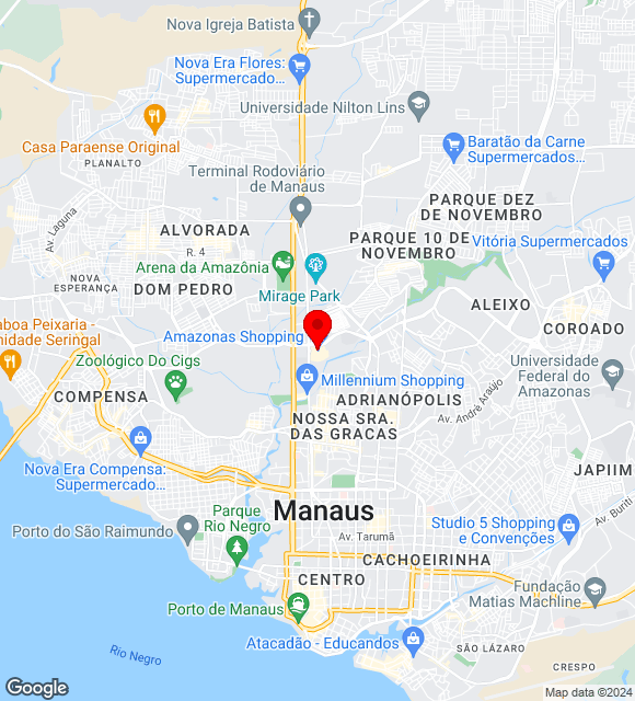 Mapa da localização