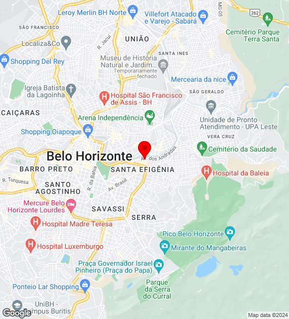 Mapa da localização