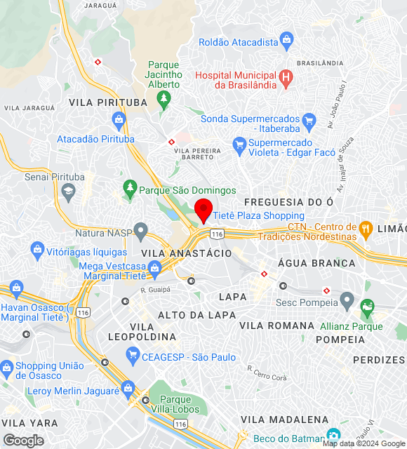 Mapa da localização