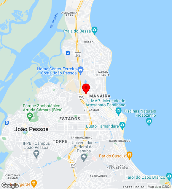 Mapa da localização