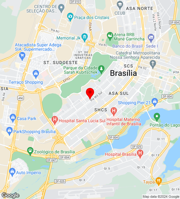 Mapa da localização