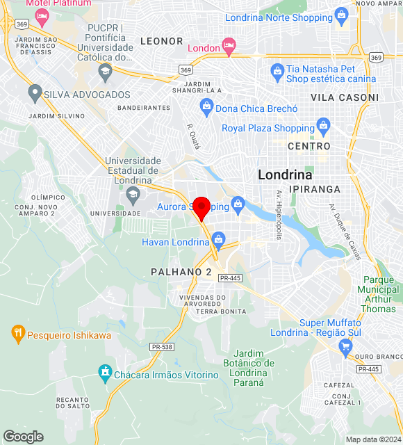 Mapa da localização