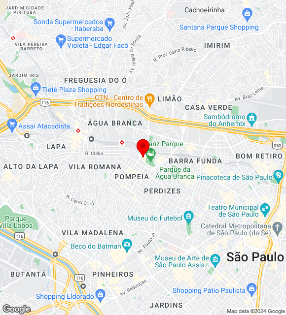 Mapa da localização