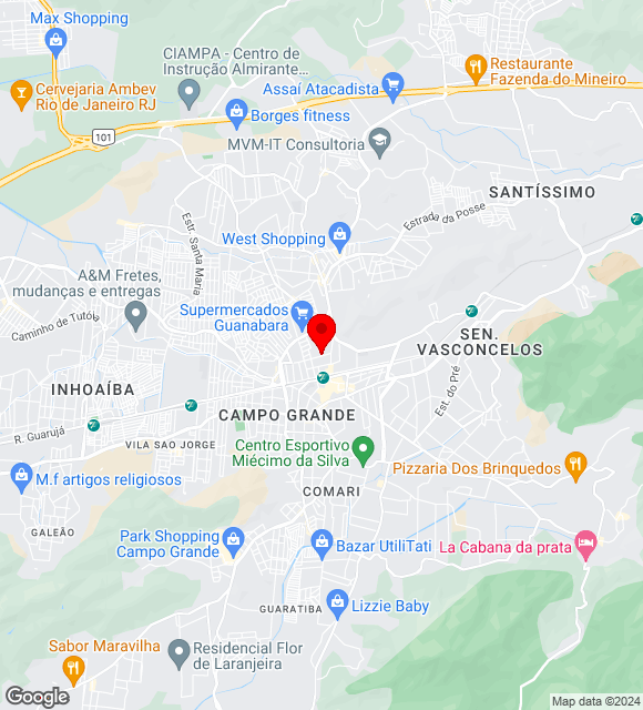 Mapa da localização