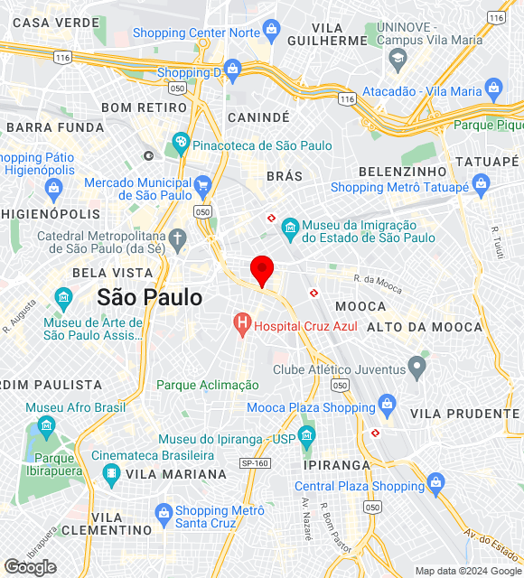 Mapa da localização